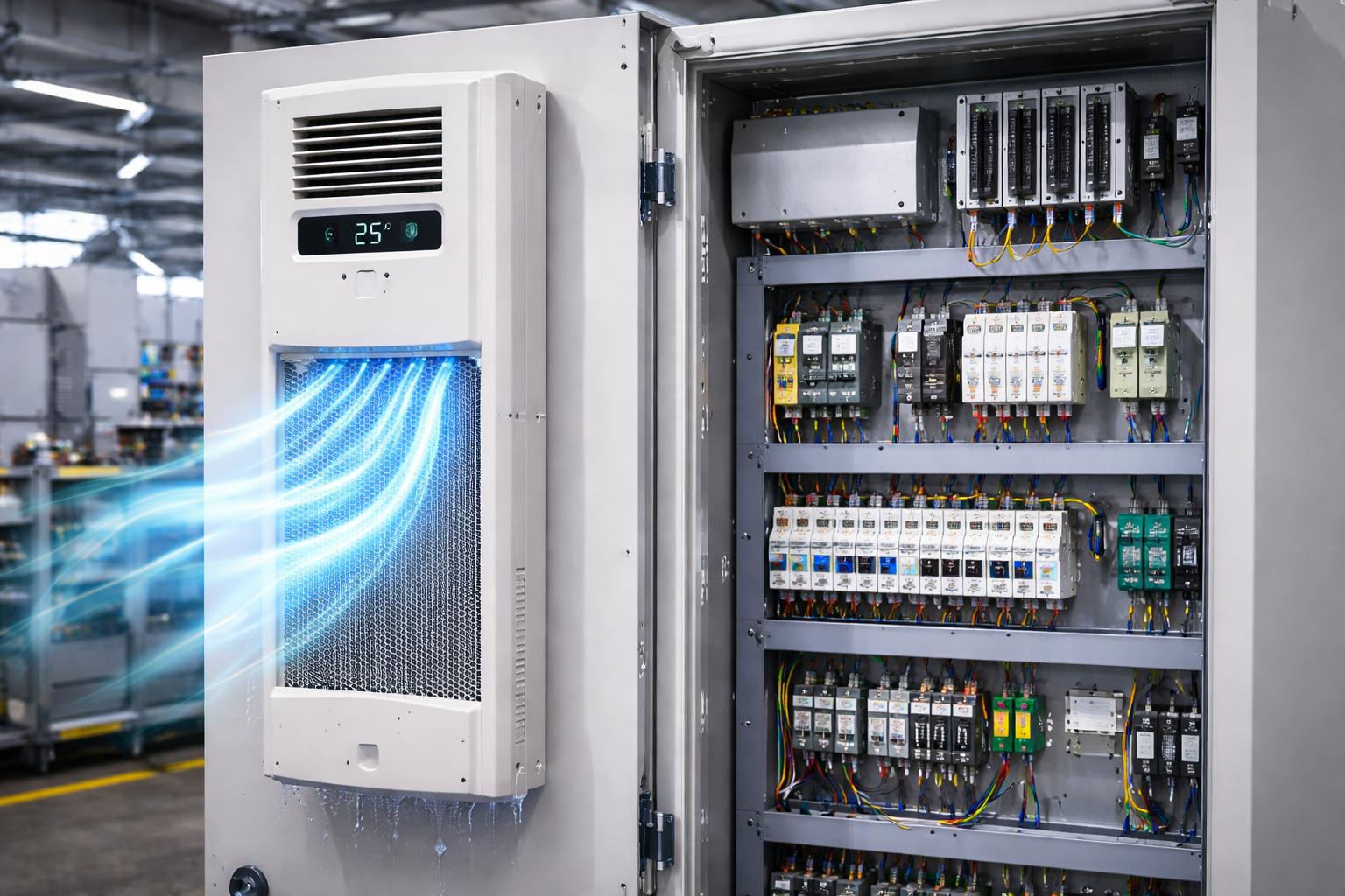 AC Pendingin Cabinet Panel Listrik