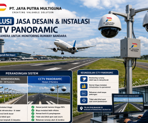 Solusi Jasa Desain & Instalasi CCTV Panoramic untuk Monitoring Runway Bandara dengan Efisiensi Maksimal