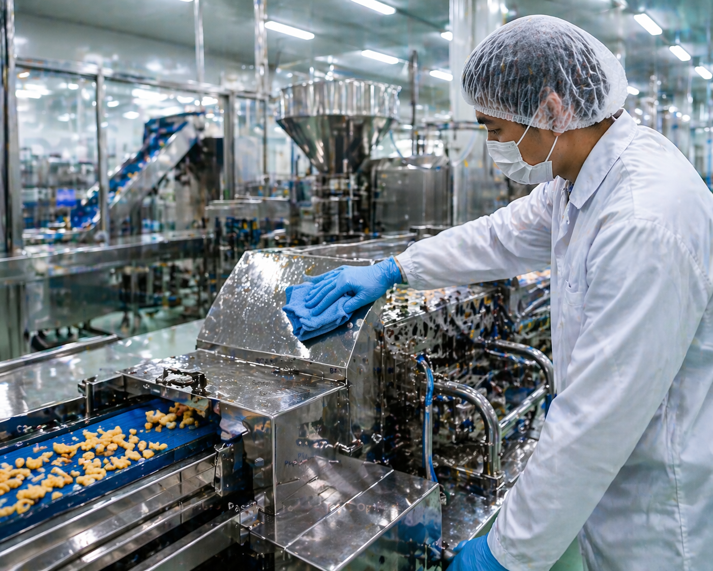 cleaning pembersihan food process production