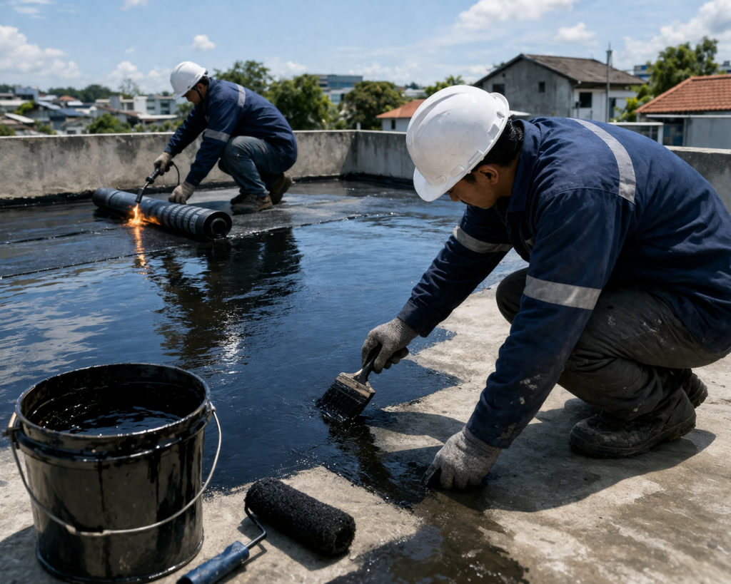 perbaikan waterproofing atap