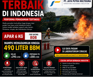 Media Refill APAR Terbaik di Indonesia: APAR 6 Kg Fire Rating 80B Mampu Memadamkan 490 Liter BBM